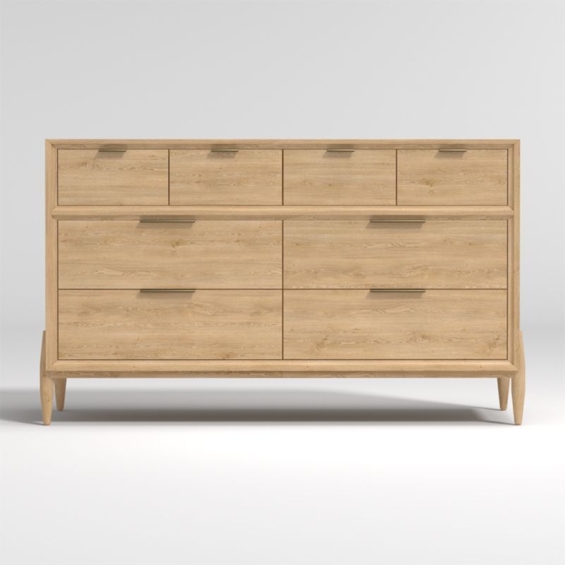 Bodie Wood 8-Drawer Wide Kids Dresser + Reviews | Crate & Kids | Crate & Barrel