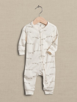 Baby Essential SUPIMA® Long-Sleeve One-Piece | Banana Republic (US)