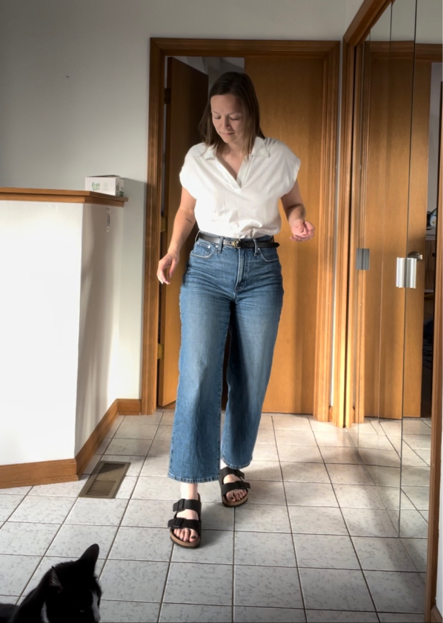 My favorite pair of jeans!

These wide leg crop jeans are my first not skinny pair of jeans and I love how they help elongate my legs, and are sooo comfy!

I usually wear a size 6 and wear a 28 in these. I have several colors and wear them almost everyday!

#LTKStyleTip #LTKHome #LTKWorkwear