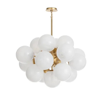 Shine Chandelier (Natural Brass with Smoke Glass) | Wayfair North America