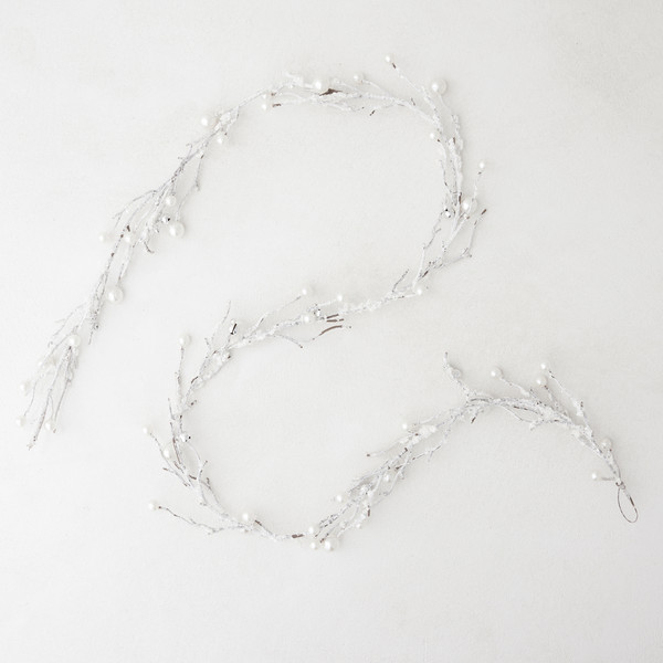 Pearled Twig Garland | Z Gallerie