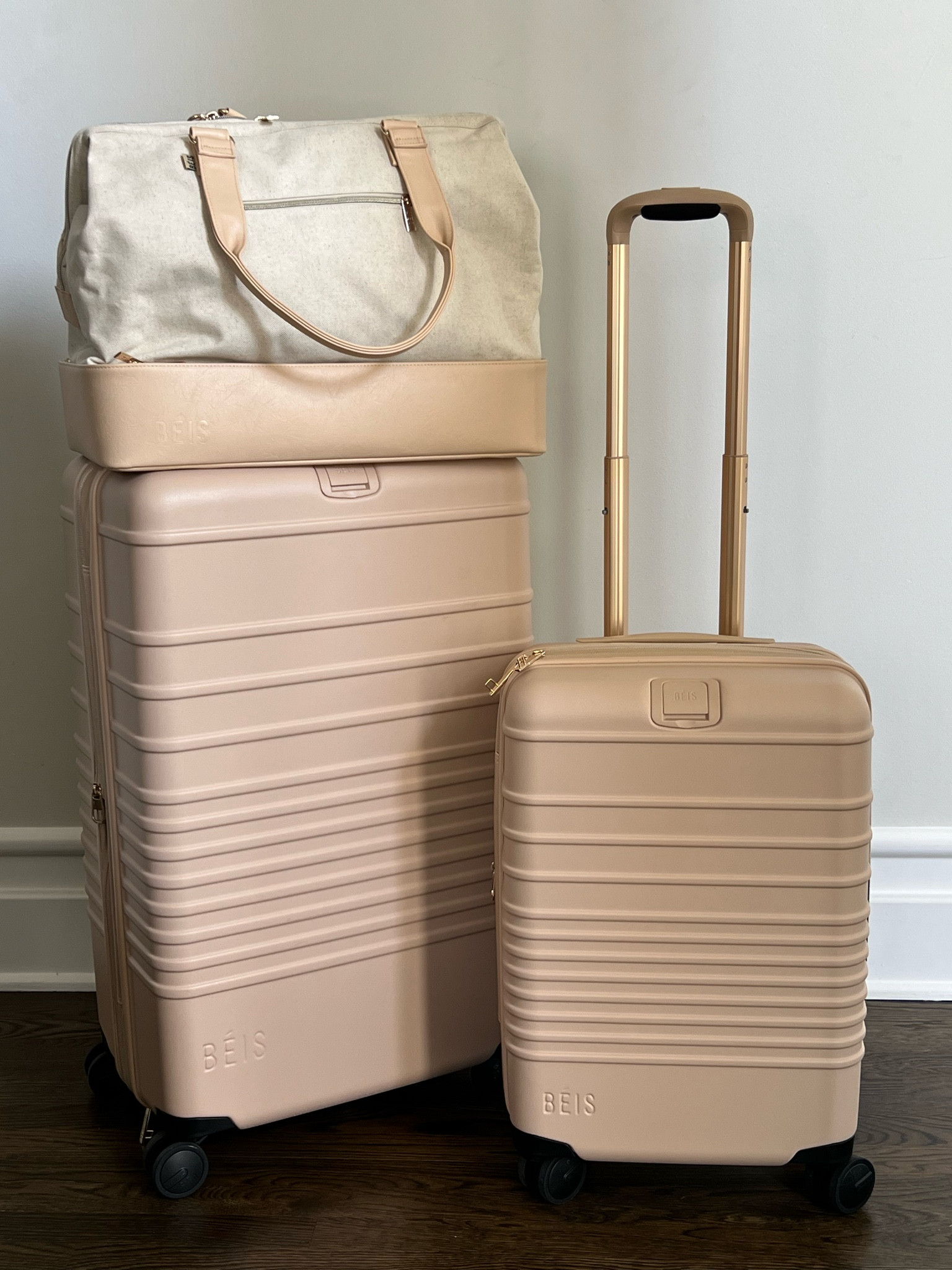 The prettiest luggage I ever did see. Courtesy of Beis. 

#LTKtravel #LTKFind #LTKitbag