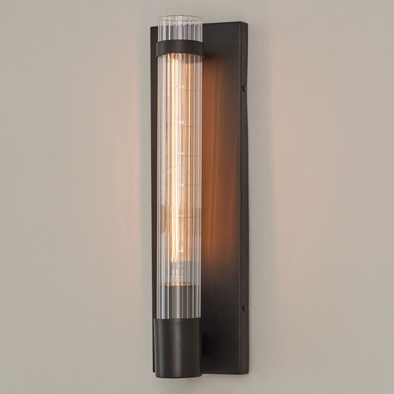 Fluted Cylinder Glass Sconce | Shades of Light