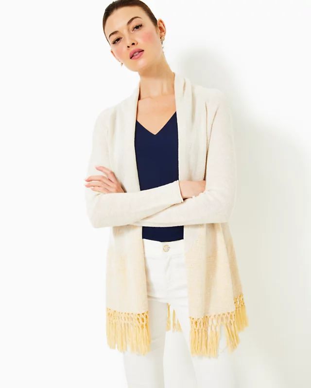 Tatum Long Fringe Hem Cardigan | Lilly Pulitzer