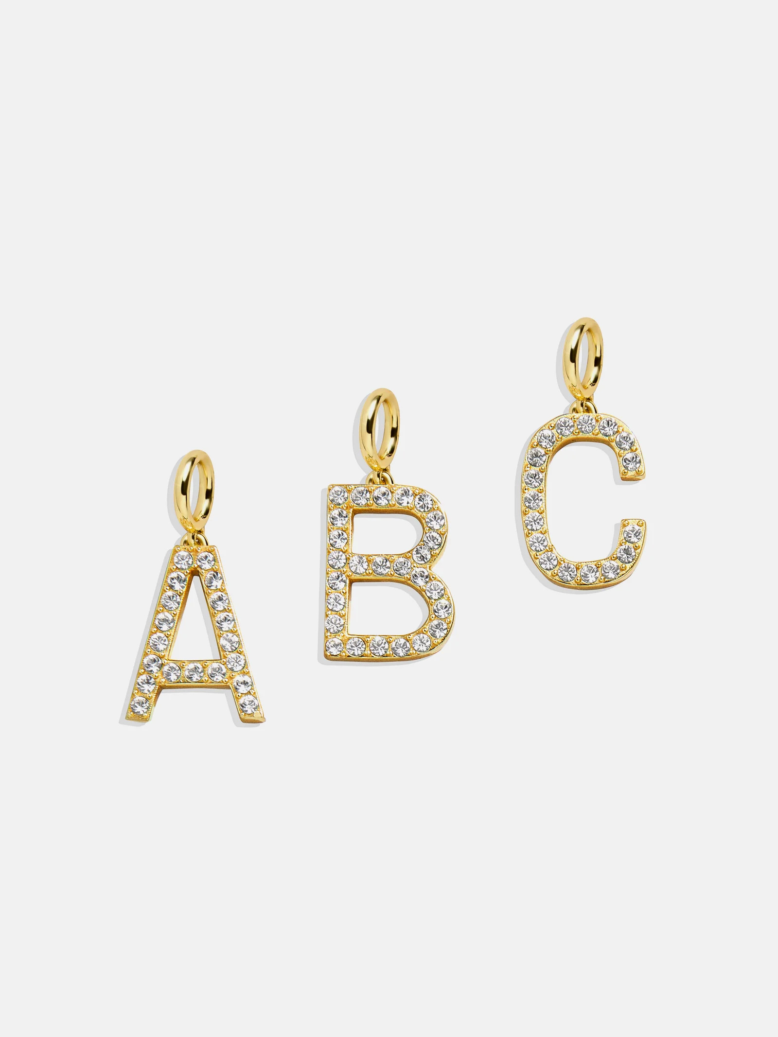 Pavé Initial Cluster Charm - A | BaubleBar (US)