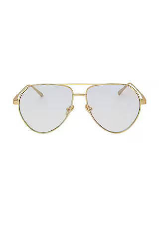 Elisa Johnson Samaria Sunglasses in Gold Metal from Revolve.com | Revolve Clothing (Global)