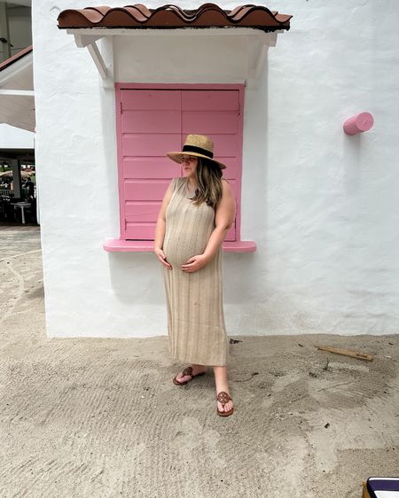 Neutral beach dress
Knit midi dress
Wearing a size large

#LTKbump #LTKtravel #LTKfindsunder50