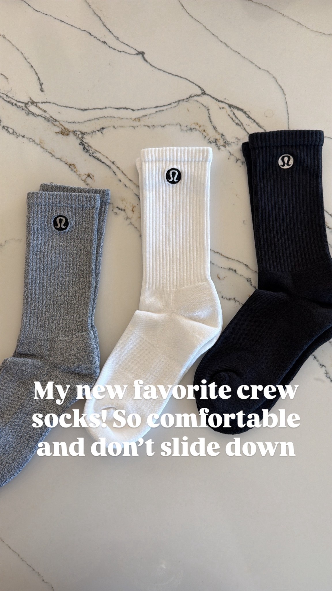 These crew socks are comfortable and don’t slide down!

#LTKActive #LTKOver40 #LTKValentine