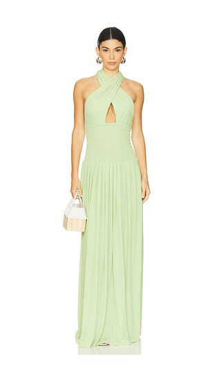 x REVOLVE Rhea Maxi Dress in Pear Green | Revolve Clothing (Global)