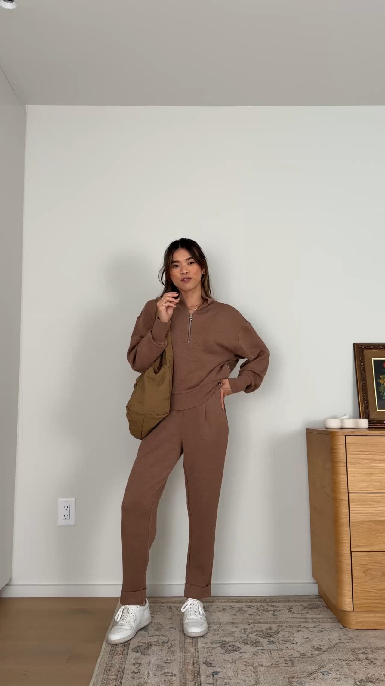 This is the coziest set ever! @Varley has such amazing fabrics that feel so soft.

Sizing info: 
-Varley Davidson Sweat (Size XS in Golden Bronze Marl) 
-Varley The Rolled Cuff Pant 25" (Size XXS with 25” Inseam in Golden Bronze Marl)

petite fashion, get dressed with me, outfit inspiration, ootd, nashville outfit, Nashville influencer, petite style, vacation style, casual outfits, mom style, petite pants, fall outfits, fall outfit info, fall pants, fall outfit idea, fall top, fall sweater, fall shoes, Varley, Varley tryon, Varley unboxing, Varley for petite, sweat sets, cozy matching set,

#LTKootd #LTKSeasonal #LTKPetite