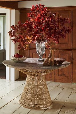 Jardin Teak Round Dining Table | Anthropologie (US)