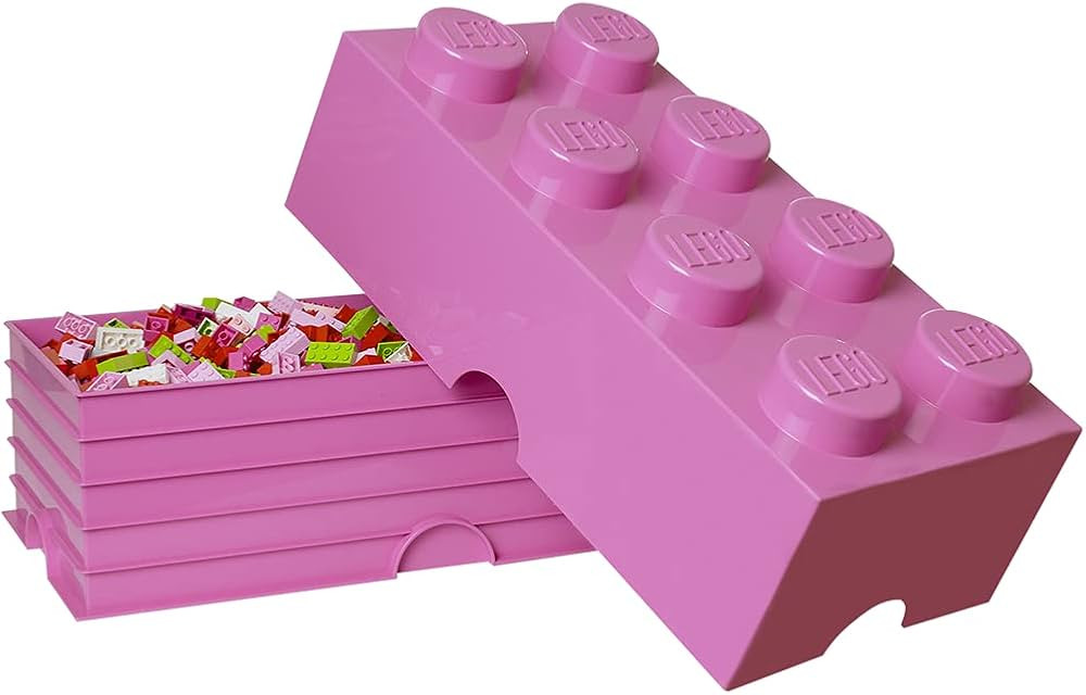 Room Copenhagen 8 LEGO Brick Box, Bright Pink | Amazon (US)