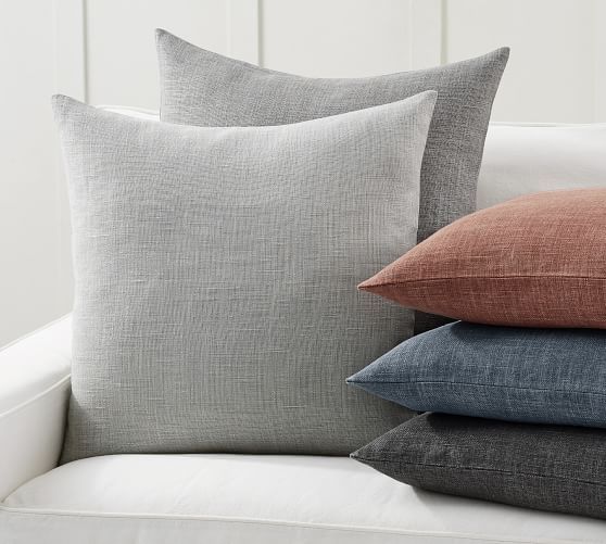 Belgian Linen Pillow Covers Made with Libeco™ Linen | Pottery Barn (US)