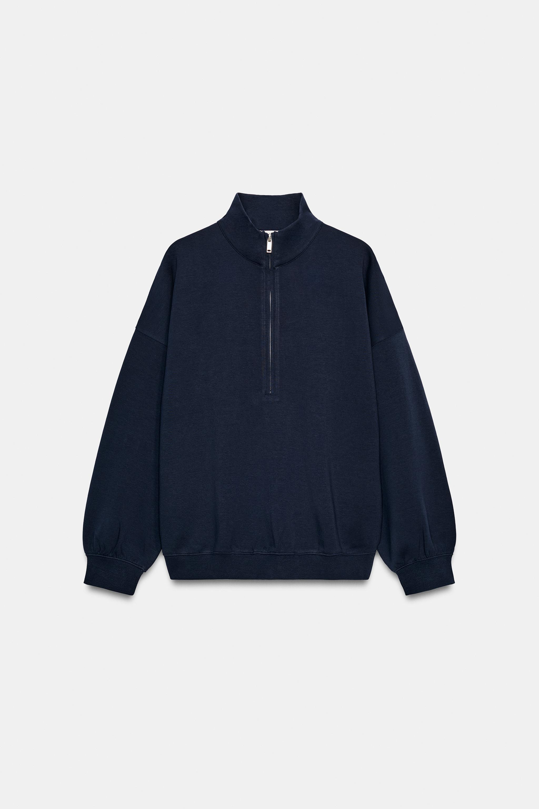 OVERSIZE ZIP-UP SWEATSHIRT | Zara UK