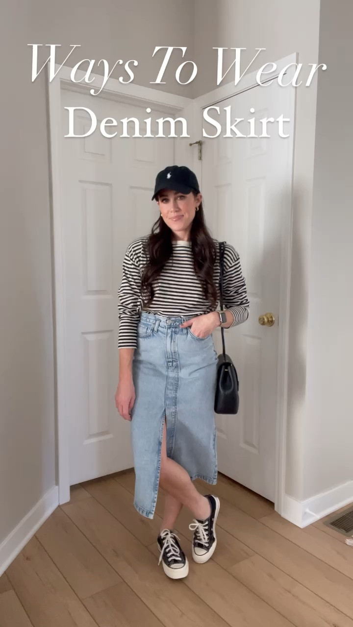 Ways To Wear A Denim Skirt! I’m loving this trend for spring🤍 How would you wear it!? 

#LTKFind #LTKunder100 #LTKstyletip