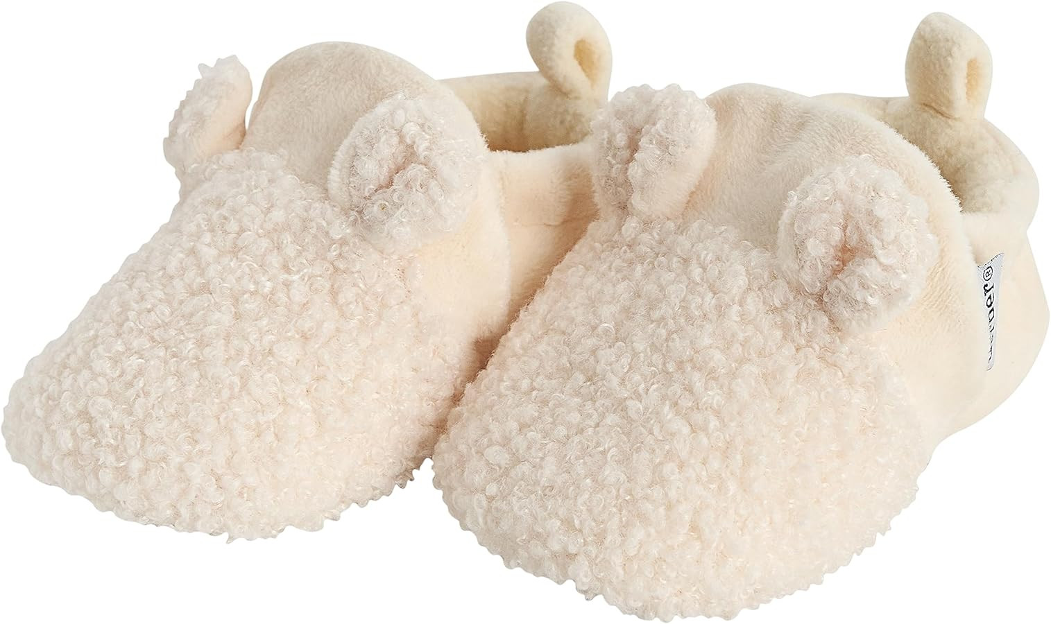 Gerber Baby Fleece Lined Non Skid Soft Slipper Booties with Ears | Amazon (US)