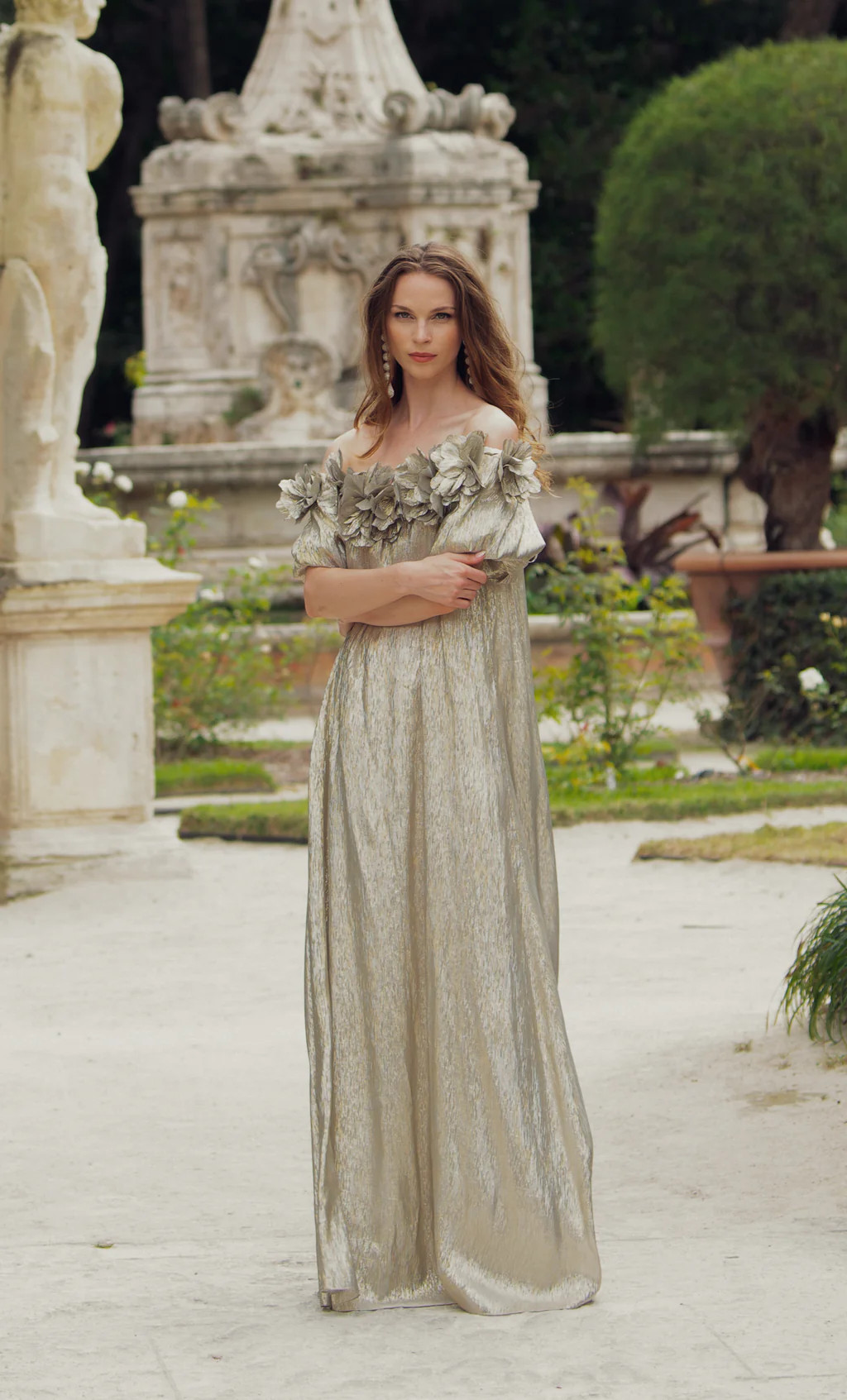 Valentina Gown - Silver | Sachin and Babi