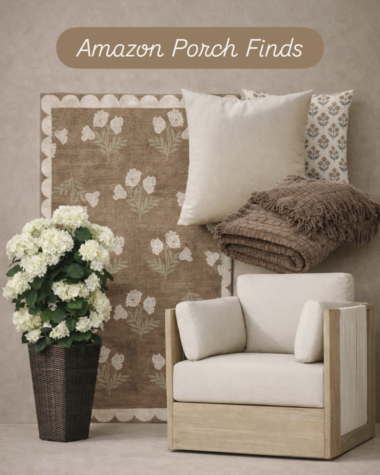 Neutral Outdoor Refresh Finds

Follow @farmtotablecreations on Instagram for more cozy, elevated home finds 🤍

This is one of my favorite ways to update a space for the season using soft, neutral layers that always feel timeless. The patterned rug adds just enough interest, while the mix of pillows and that cozy textured throw bring in warmth and dimension. I love finishing it off with fresh florals—simple, classic, and instantly brightening.

#accentchair | #arearug | #throwpillows | #throwblanket | #livingroomdecor | #neutraldecor | #homedecorfinds



#LTKSaleAlert #LTKHome #LTKSeasonal