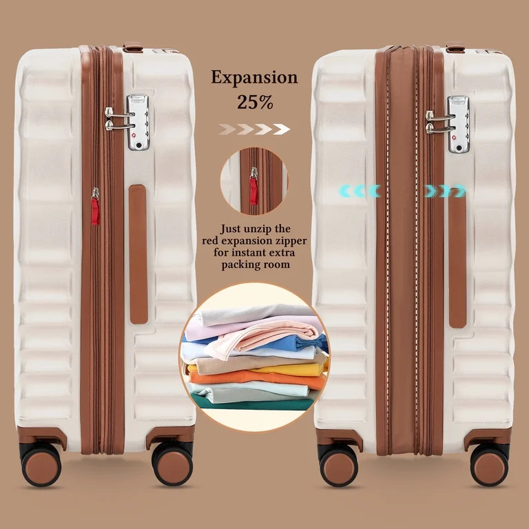 Rosamo 6 Piece Hardshell Luggage Set, Lightweight Expandable Suitcases with Spinner Wheels, TSA L... | Walmart (US)