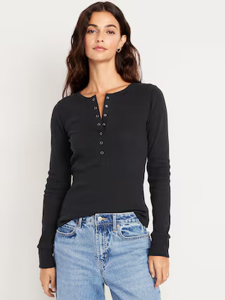 Cozy Snug Crew-Neck Henley | Old Navy (US)