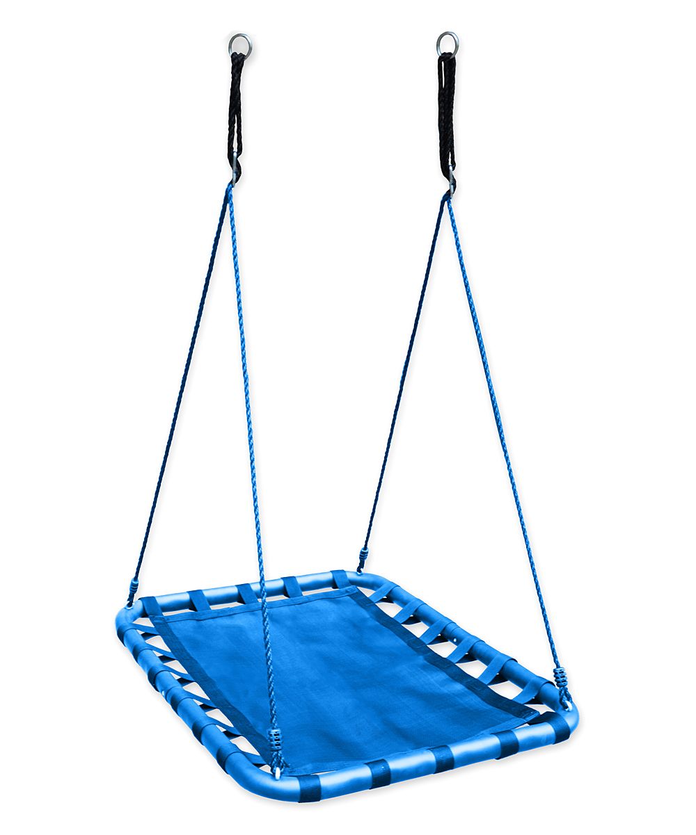 HearthSong Swing Sets and Slides 0 - Blue Mega Mat Platform Swing | Zulily