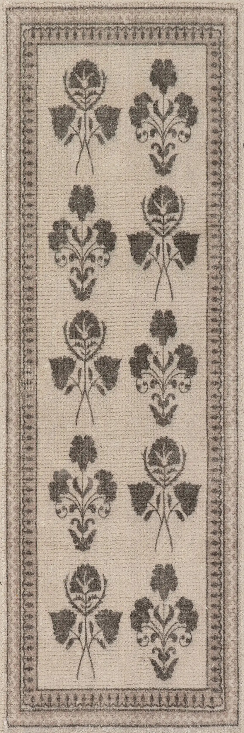 Floris Hand Tufted Floral Wool-Blend Rug | Light Beige | Rugs USA