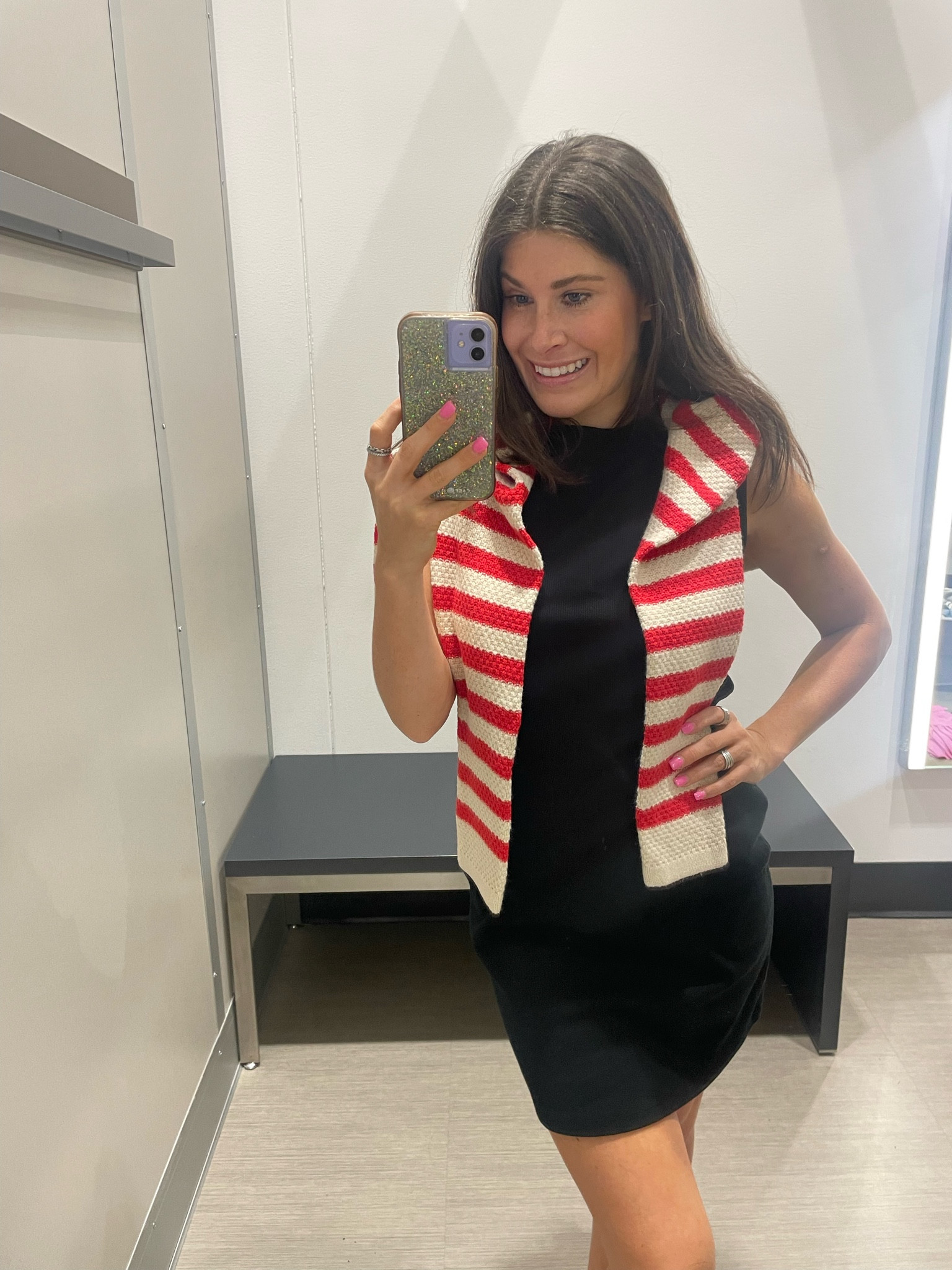 Striped sweater and black dress 

#LTKStyleTip #LTKWorkwear #LTKFindsUnder50