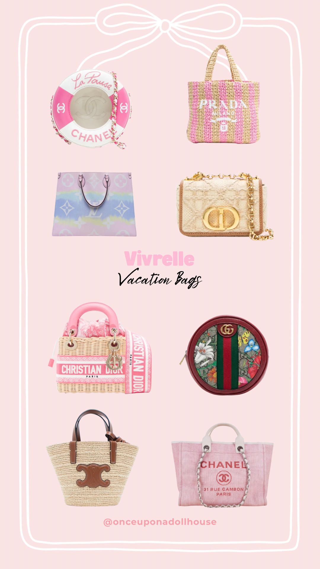 Vivrelle Vacation Bags! Use code DOLLHOUSE

#LTKTravel #LTKSeasonal #LTKgrwm