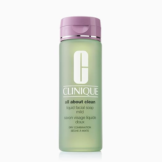 Clinique 3-Step All About Clean Liquid Gentle Facial Cleanser Soap For Dry Combination Skin | Typ... | Amazon (US)