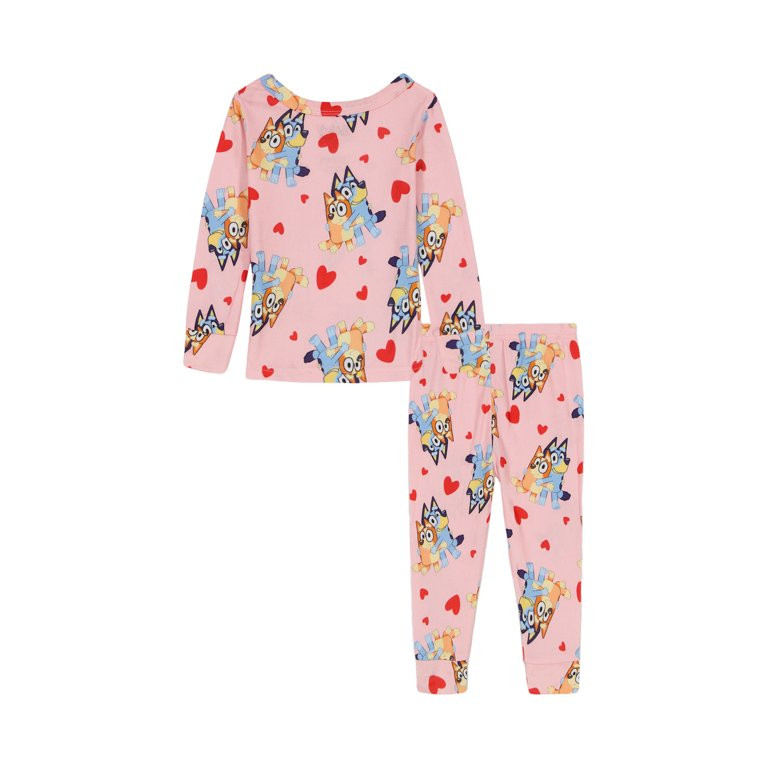 Character Toddler Unisex Valentine's Day Pajama Set, 2-Piece, Sizes 12M-5T - Walmart.com | Walmart (US)