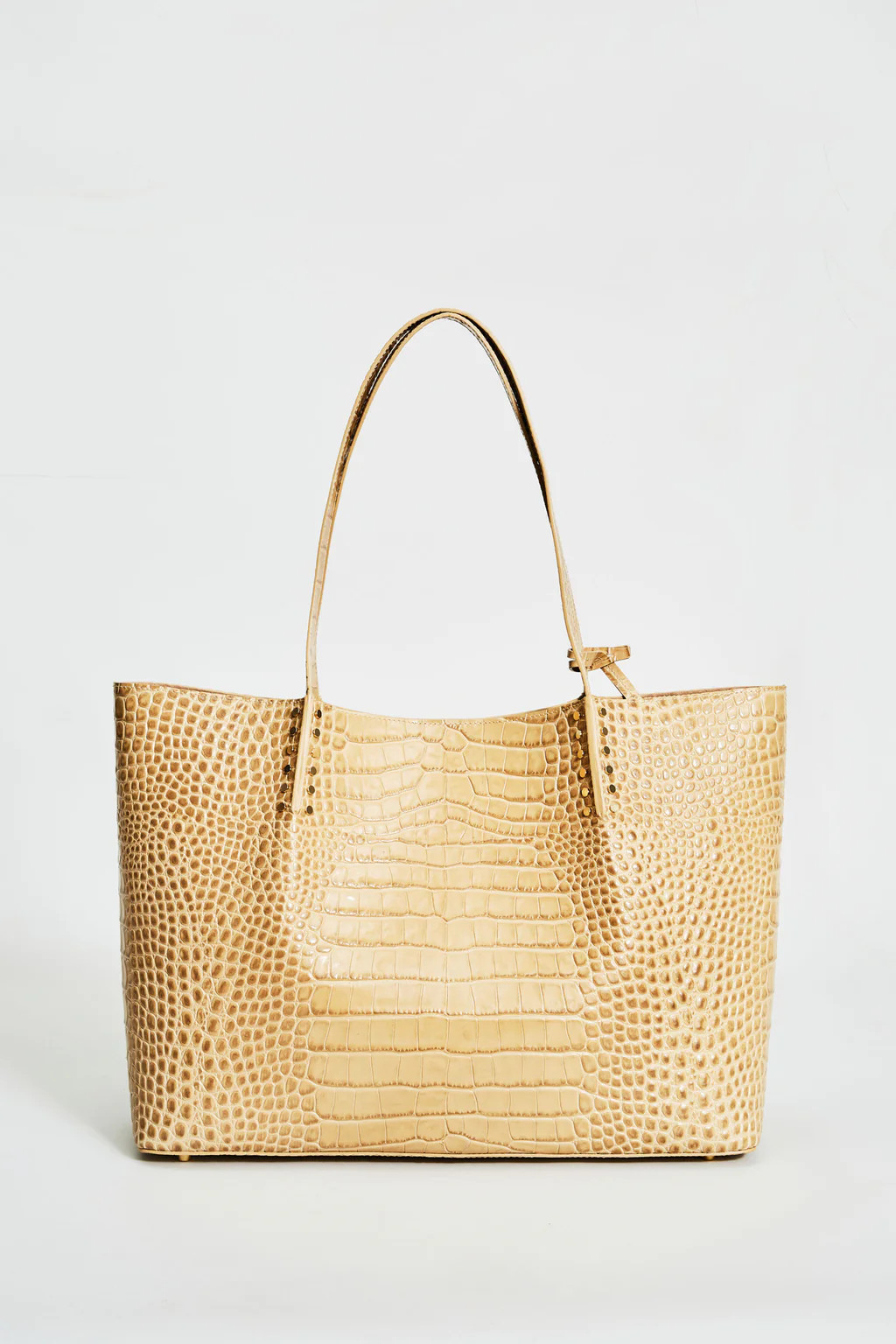 Crocodile Embossed Leather Tote | Elie Tahari