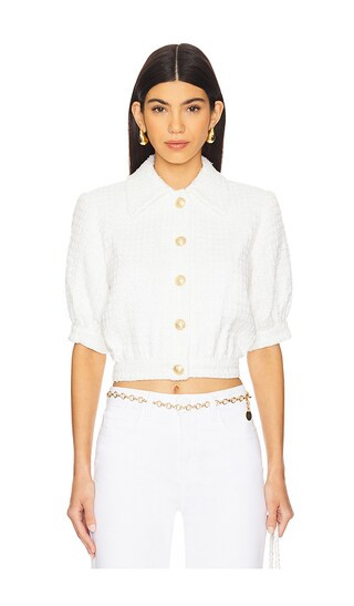 Cove Cropped Jacket in White | Revolve Clothing (Global)