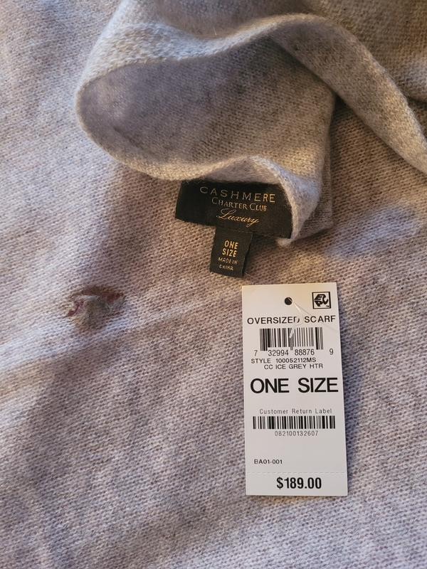 Women's 100% Cashmere Oversized Scarf | Macy's