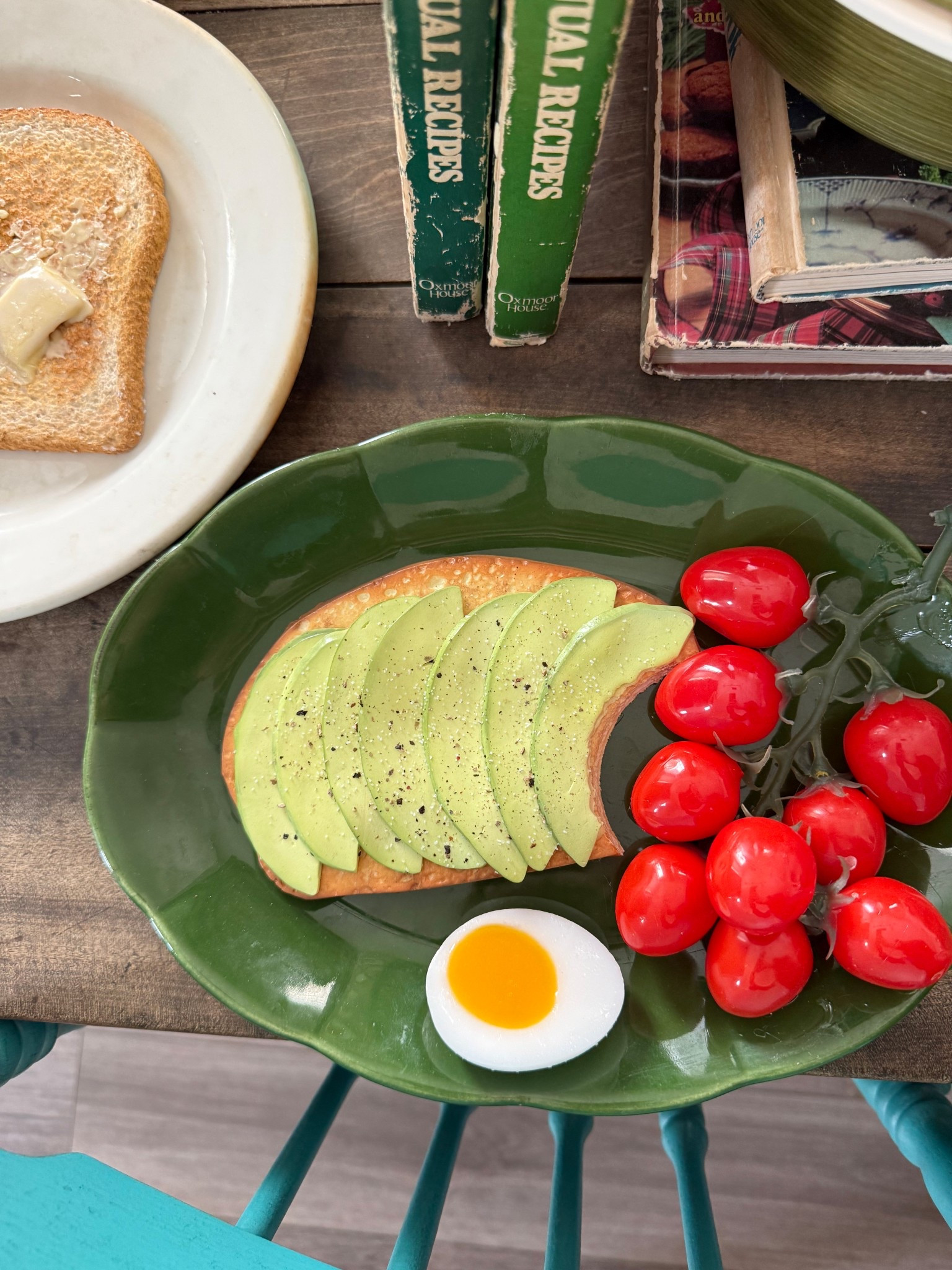 Hard boiled egg for your fake food plate wall