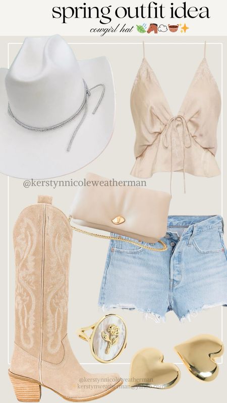 Spring outfit inspo!!! I love this cowgirl hat so much and these boots!!!! Next level cute! 🤩🤩🤩

#LTKfindsunder100 #LTKSeasonal #LTKU