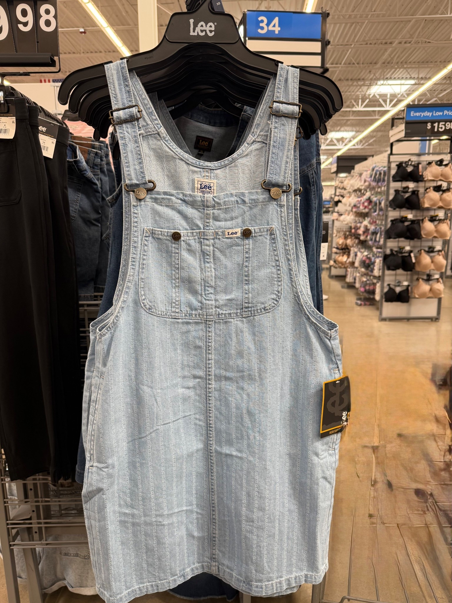 This Lee denim jumper at Walmart is adorable. Lightweight and ready for spring.🌸