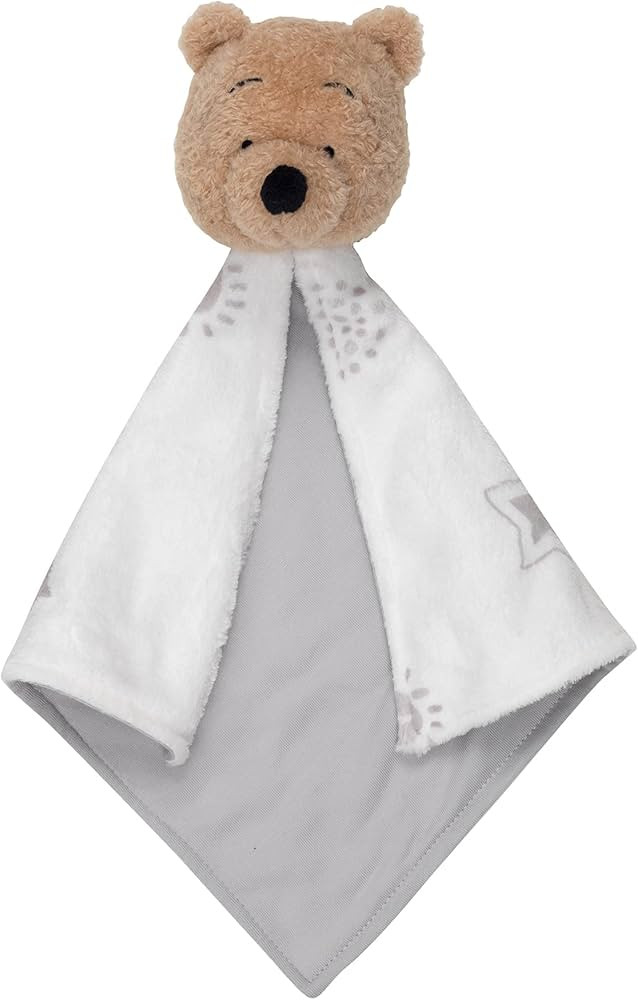 Lambs & Ivy Disney Baby Winnie The Pooh Lovey White/Gray Security Blanket | Amazon (US)