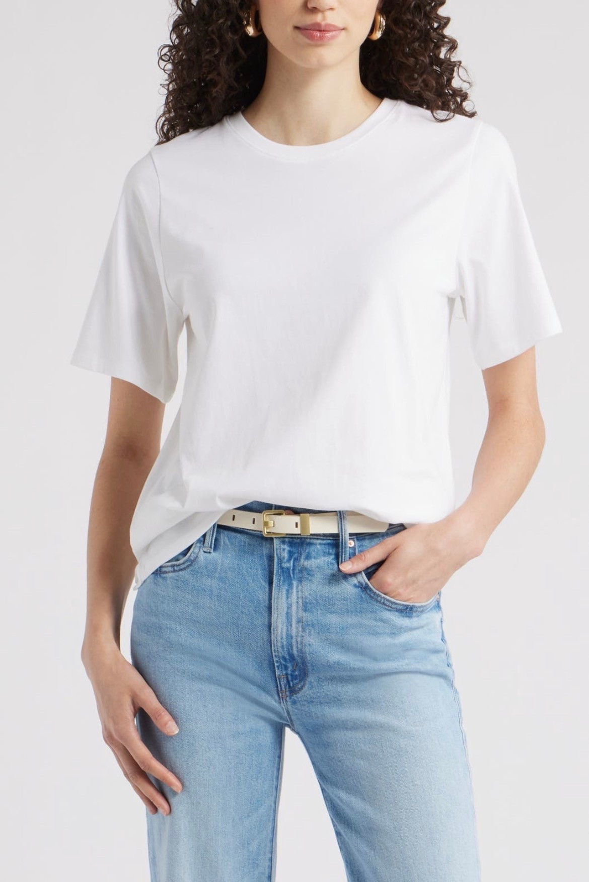 I really can’t have enough relaxed basic tees. I love that this one is Pima cotton. #nsale

#LTKSaleAlert