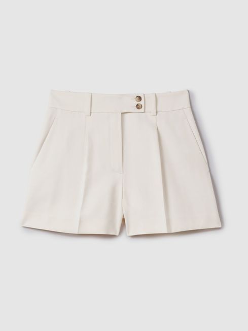 Millie
                Front Pleat Tailored Shorts | Reiss UK