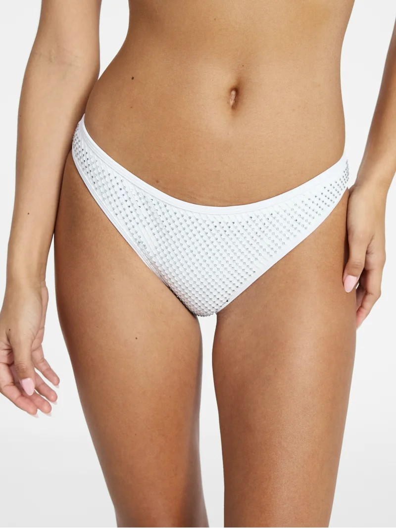 No Boundaries Faux Rhinestone Bikini Bottoms, Women’s XXS-XXL | Walmart (US)