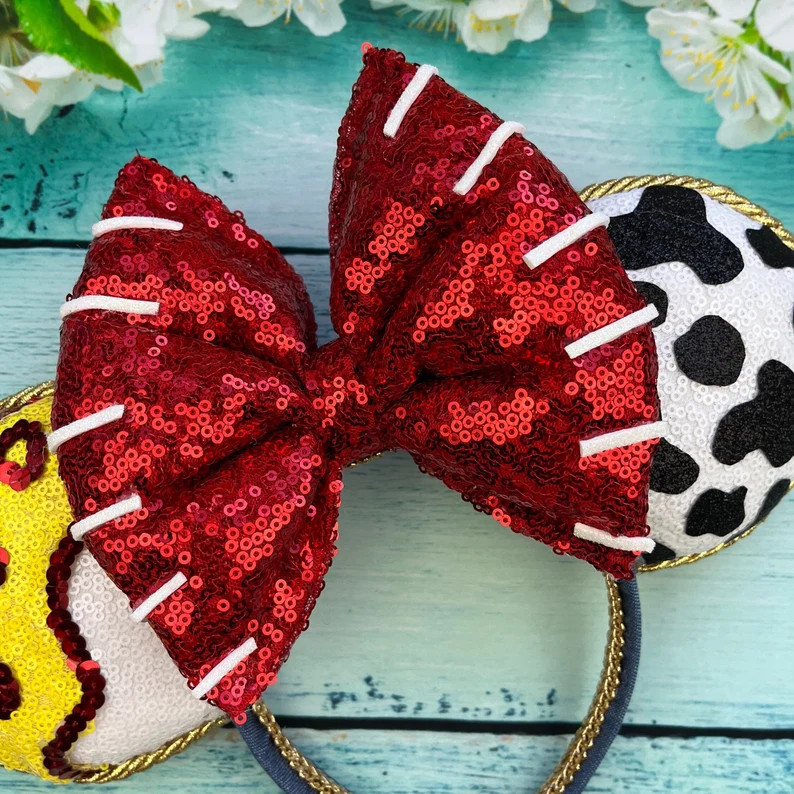 Jessie Inspired Mouse Ear Headband Girls Gift Cowgirl Ears - Etsy | Etsy (US)