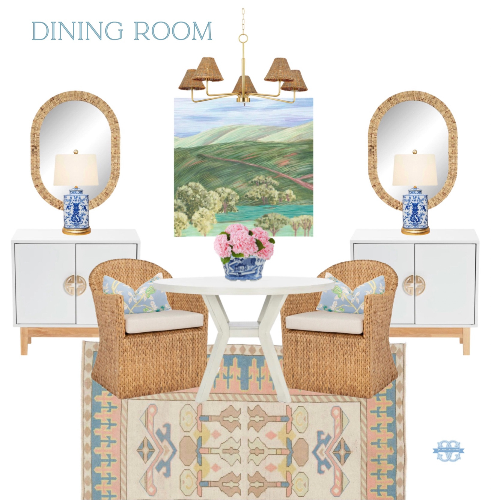 Coastal Grandmillennial Dining Room Decor 💚

Home Decor, Dining Room, Dining Table, Dining Chairs, Rattan, Chandelier

#LTKhome