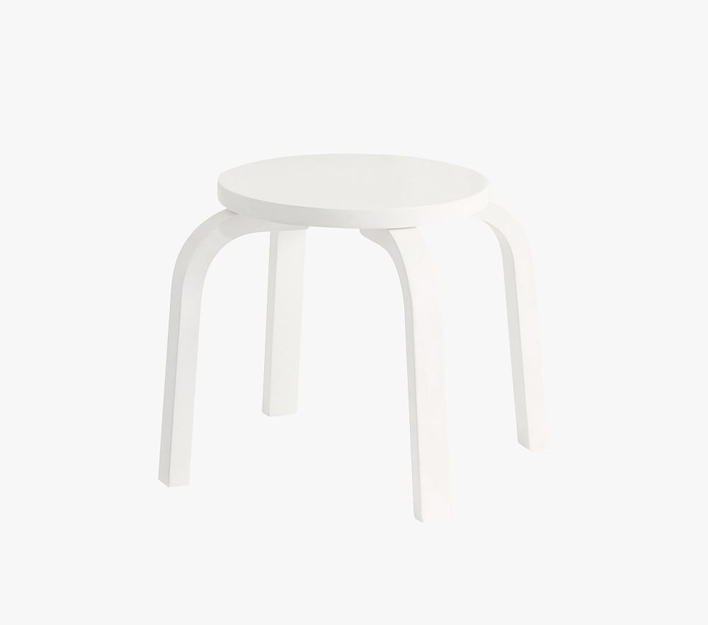 Madeline Stool, Simply White | Pottery Barn Kids
