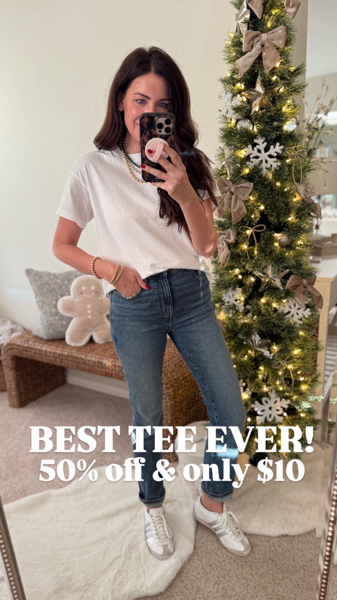The best layering T-shirt ever on sale for $10 right now! Comes in so many colors and I wear an extra small. The perfect waist length that you can easily layer away on its own you can tuck it or leave it untucked.🙌🏼🙌🏼

#LTKFindsUnder50 #LTKSaleAlert