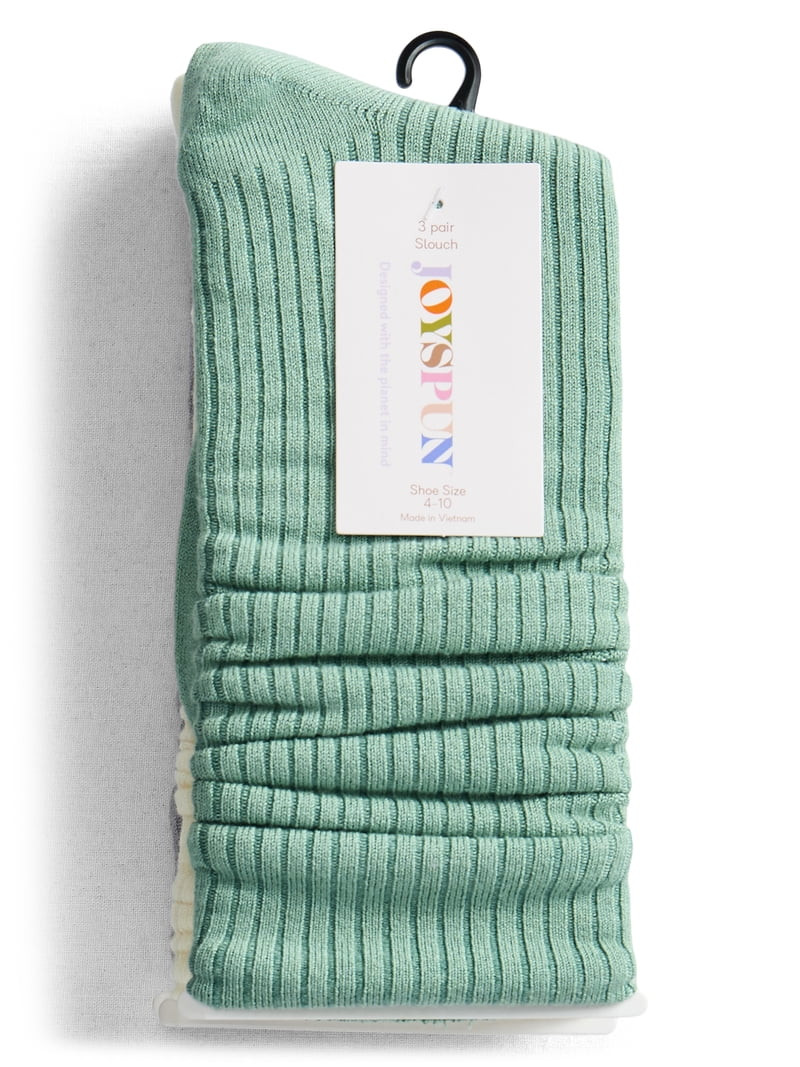 Joyspun Women’s Slouch Elevated Dress Socks, 3-Pack, Shoe Sizes 4-10 | Walmart (US)