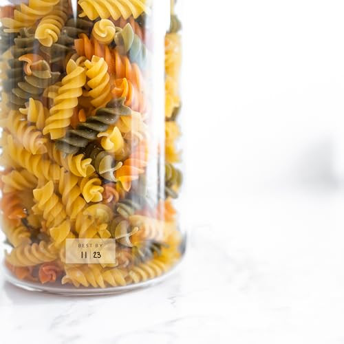 Clear Expiration Date Pantry Labels, 160 Waterproof Food Expiration Date Labels for Containers, Kitchen Labels for Food Freshness, Use by Meal Prep Labels, Best by Write On Labels | Amazon (US)