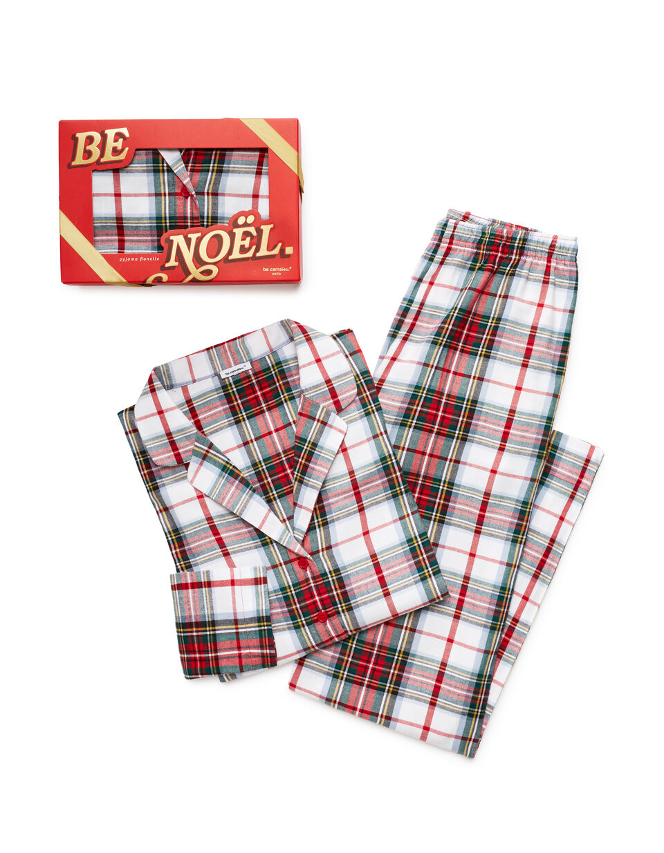 Ensemble de pyjama en flanelle - rouge | Celio FR