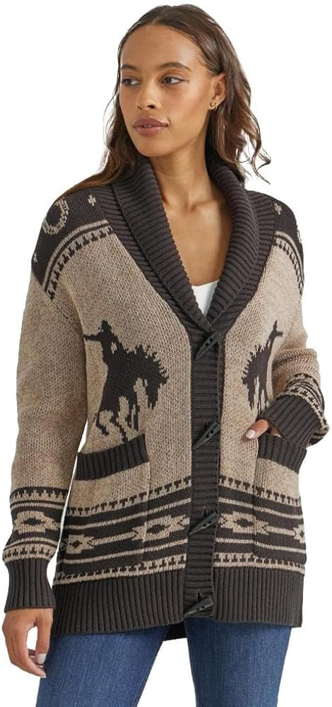 Wrangler Women's Brown Retro Cardigan | Amazon (US)