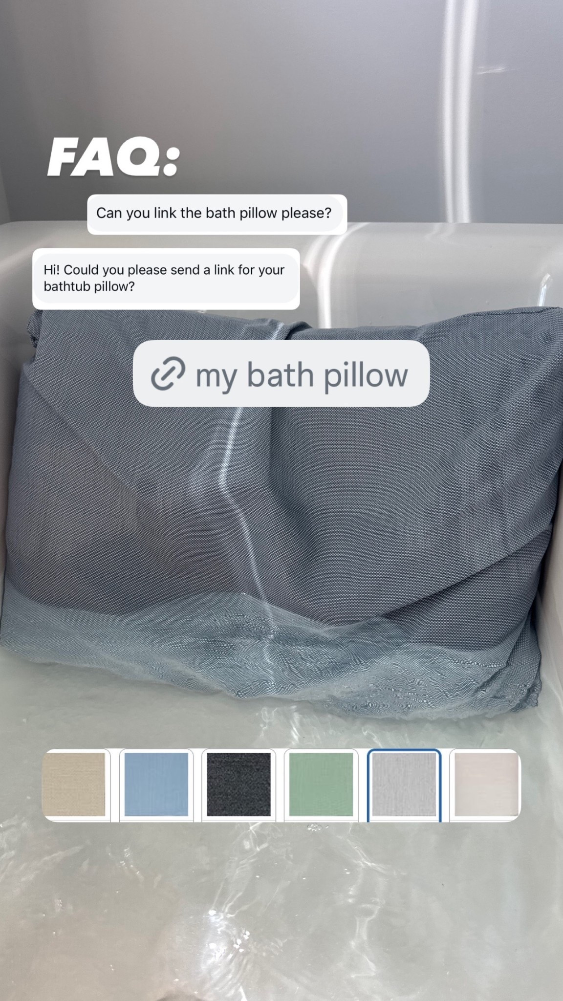 Bath Pillow
Available in multiple colors 
Available in multiple sizes 

#LTKHome