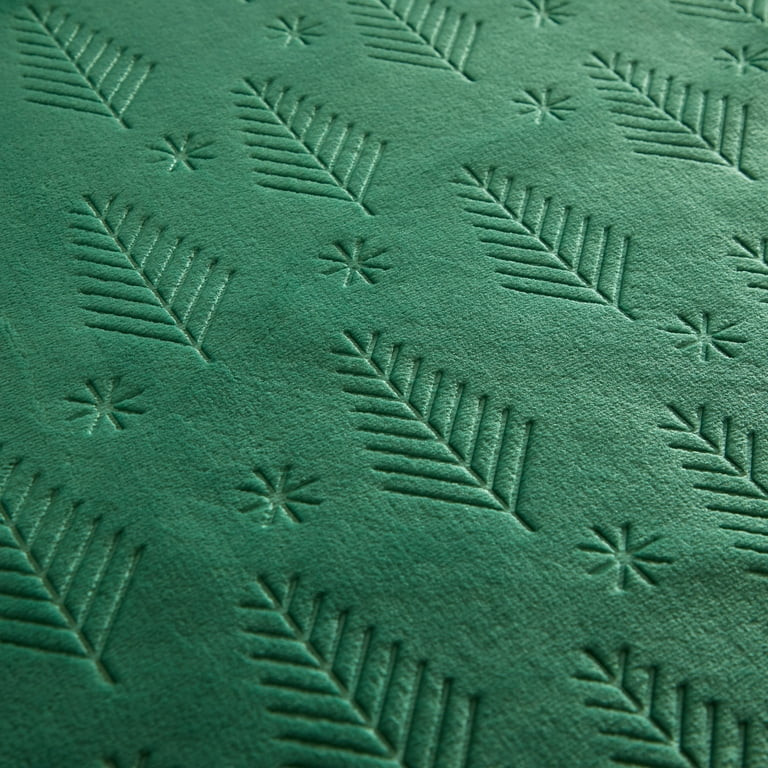 Holiday Time 50"x60" Green Trees Plush Throw, All Ages | Walmart (US)